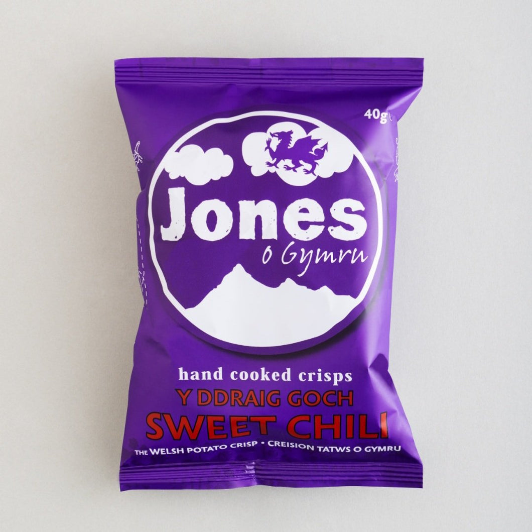 Jones o Gymru y Ddraig Goch Sweet Chili Crisps (40g)
